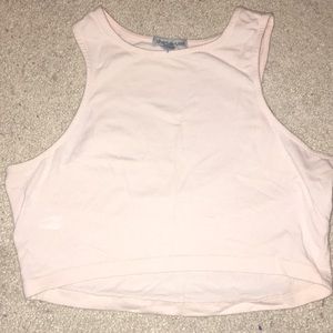 cream colored crop top